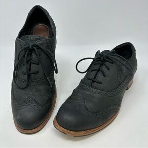 Sebago Claremont Brogue Wingtip Leather Loafer Black Size 8‎